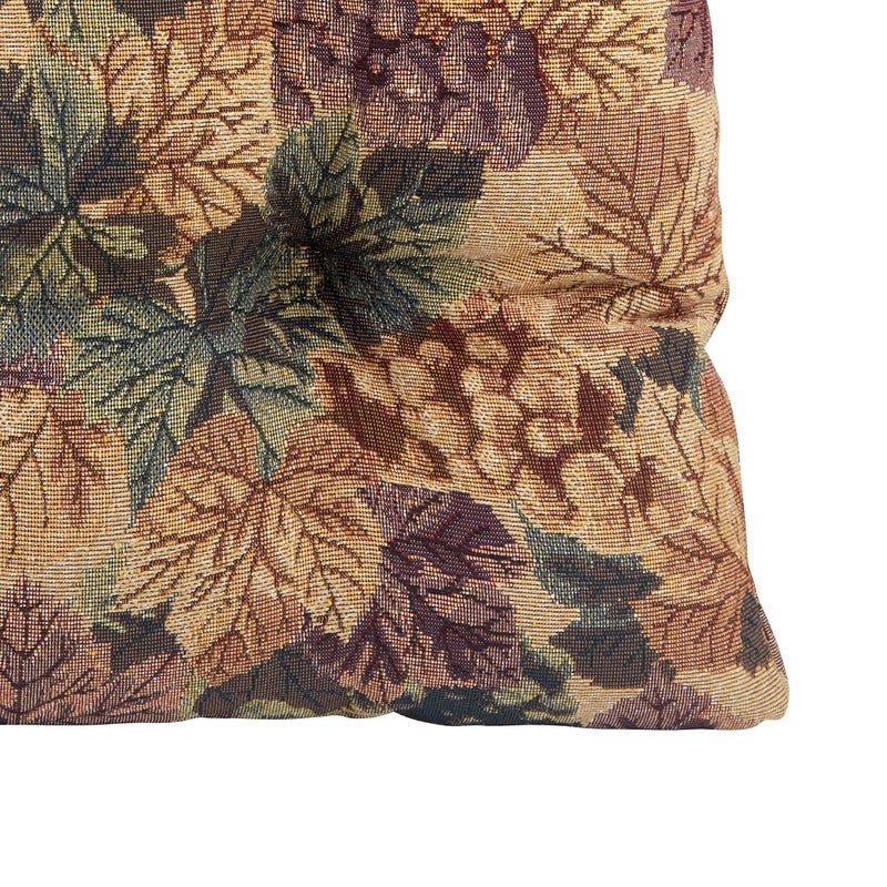 Klear Vu Gripper Overstuffed Universal Non-Slip Dining Chair Cushions for Kitchen Decor or Office Use, U-Shaped Skid-Proof Seat Pad, 15x15 Inches, 4 Count (Pack of 1), Multi - Image 4